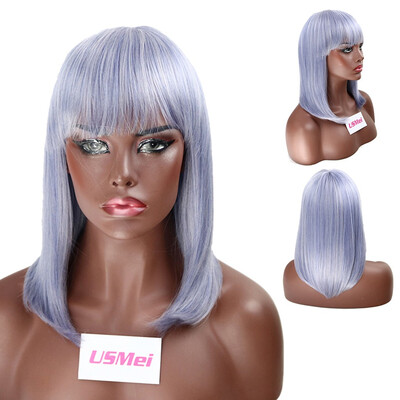 

〖Follure〗Mix Lubricious Bobo Wig Head Covers Inclined Bang To Buckle Inside Long Wig