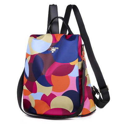 

Oxford cloth shoulder bag female fashion tide wild fashion anti-theft canvas bag backpack