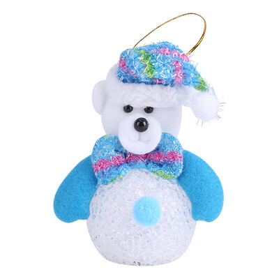 

Cute Christmas Tree Hanging Ornaments Decor LED Light Desk Doll Toy Festival Holiday GiftsChristmas Tree Ornament
