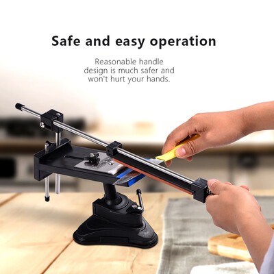 

Greensen Professional Fix-Angle Knife Sharpening System with 4 Whetstones Kitchen Sharpener Tool Sharpening System Whetstone