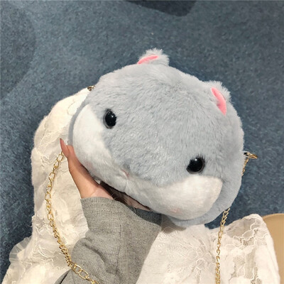 

Tailored Fashion Womens Simple Style Solid Color Plush Shoulder Bag Messenger Bag