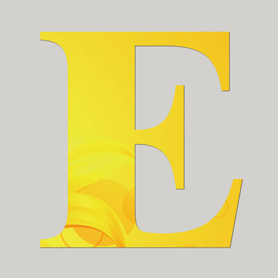 

〖Follure〗Mirror Wall Sticker 26 Letters DIY Art Mural Home Decor Acrylic Decals Gold U
