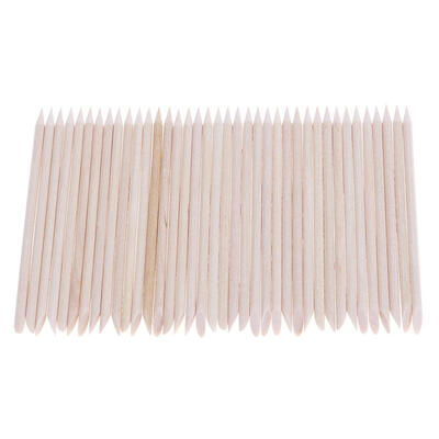 

100pcsBag Nail Art Cuticle Pusher Remover Wood Clean Nail Manicure Sticks