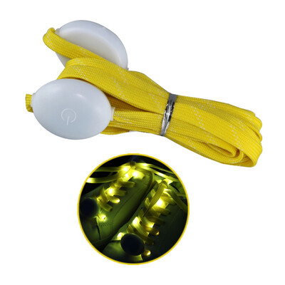

One Pair of Fashionable LED Luminous Shoelaces Nylon Strap Colorful Flashing Light Shoe Lace 12m Length