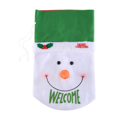

Christams Santa Claus Snoowman Deer Large Capacity Candy Storage Gift Goody Bag