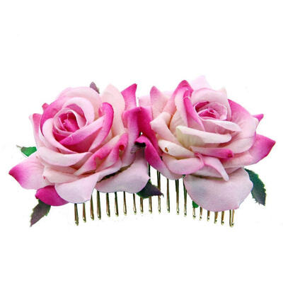 

Creative Design Women Lady Rose Flower Hair Comb Hair Pins Hair Clips Hair Accessories Wedding