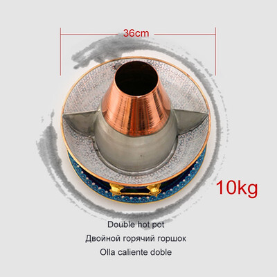 

Genuine Cloisonne copper hot pot Traditional old-fashioned pure copper thickened charcoal pure copper New marriage relocation cere