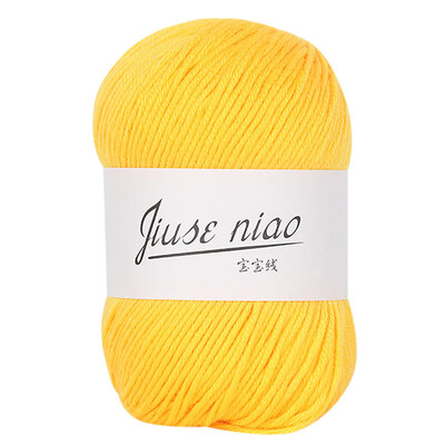 

Toponeto 1PC 50g Chunky Colorful Hand Knitting Baby Milk Cotton Crochet Knitwear Wool A