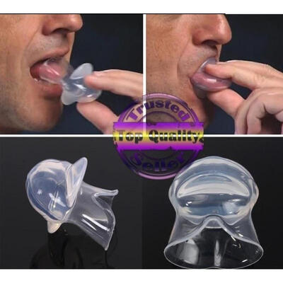 

Anti Snoring Tongue Device Silicone Sleep Apnea Aid Stop Snore Sleeve Aone TSD