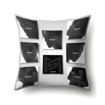 

redCherry KPOP SuperM Mini Album SuperM Square Throw Pillow Case Cushion Cover 18x18 inch