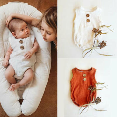 

UK Newborn Baby Boy Girl Kid Cottom Romper Bodysuit Jumpsuit Outfit Clothes Tops