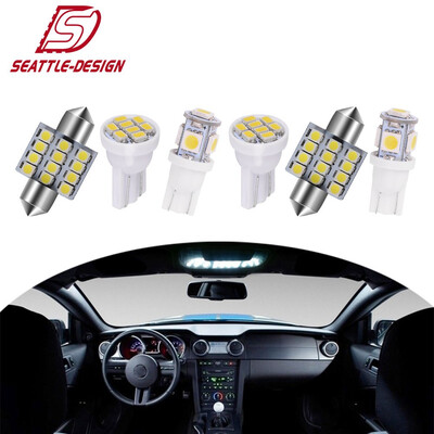 

13x White LED Lights Interior Package Kit Deal Dome Map License Plate Lamp Bulbs