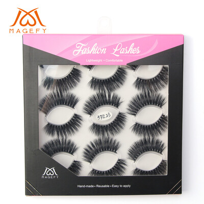 

Gobestart Luxury 9Paire 5D False Lashes Fluffy Strip Eyelashes Long Natural Party Makeup