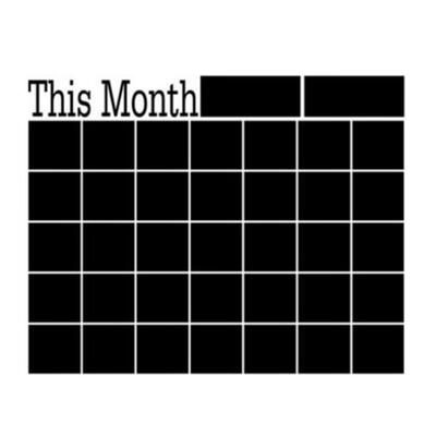 

Greensen Calendar Wall Sticker Bedroom Living Room Backdrop Room Decorative Decal Wall Sticker Novel Wall Sticker