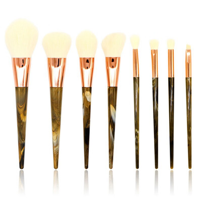 

8Pcs Professional Makeup Brushes Set Goat Hair Blush Powder Highlight Repair Capacity Make Up Brush Kits