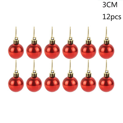 

〖Follure〗30mm Christmas Xmas Tree Ball Bauble Hanging Home Party Ornament Decor