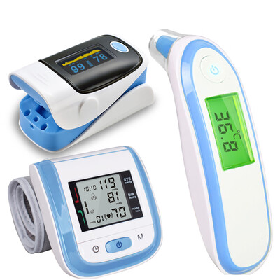

Baby Thermometer Pulse Oximeter Wrist Blood Pressure Monitor Digital Infrared Thermometer Oximetro with Gift Box