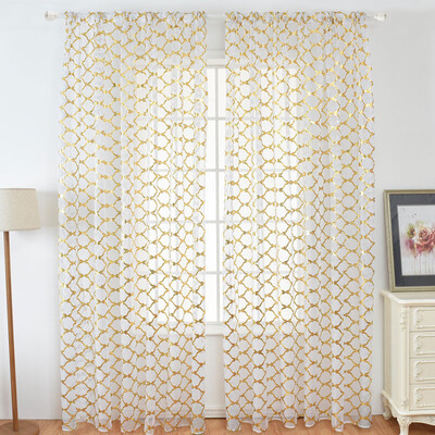 

Gobestart 1Pcs Solid Window Curtain Drape Panel Daylight Protection Sheer Scarf Valances