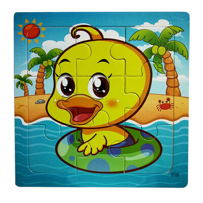 

Gotoamei 1PC Wooden Panda Puzzle Educational Developmental Baby Kids Training Toy A