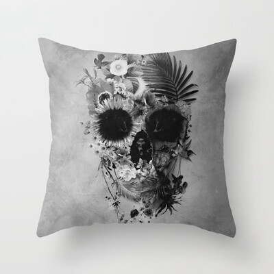 

Skull Linen Pillowcase Home Sofa Decoration A Variety Of Styles Optional