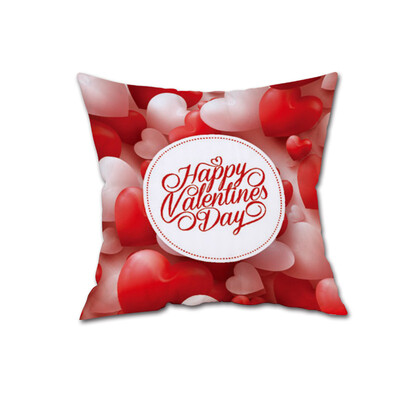 

Siaonvr Happy Valentines Day Throw Pillow Case Sweet Love Square Cushion Cover