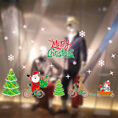 

Tailored Christmas Window Stickers Static Electricity Removable Home Room
