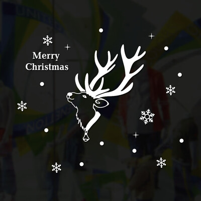 

Tailored New Year Merry Christmas Snowflake Wall Sticker Home Shop Windows Decals Decor