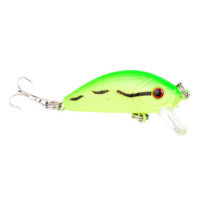 

1PCSlot 5cm 36g Fishing Crank Lure Minnow Hard Bait with 2 Fishing Hooks Fishing Tackle Lure 3D Eyes high quantity shock