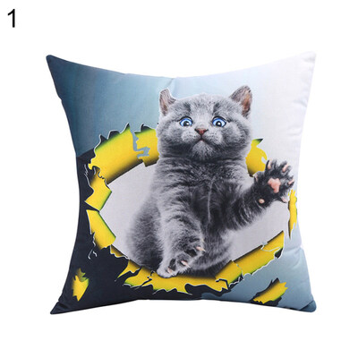 

45x45cm Cartoon Cat Throw Pillow Case Cushion Cover Sofa Bed Car Home Decor