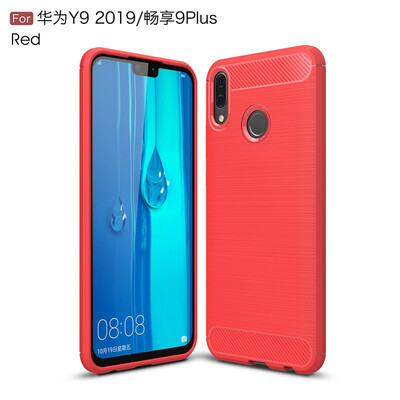 

Goowiiz Phone Case For Huawei Y9 2019Honor 9 Plus8c8x MaxMax Enjoy Fashion Slim Carbon Fiber TPU Soft Silicone Prevent falling