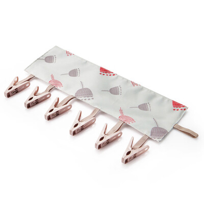 

〖Follure〗Portable Socks Dry Cloth Travel Portable Folding Cloth Hanger Clips