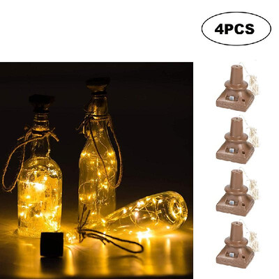 

Square Solar Energy Light 1M Wine Bottle Decor Copper Wire Lamp String