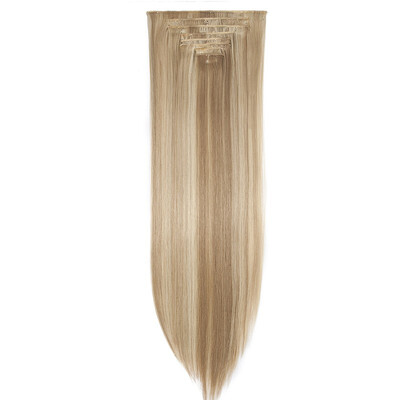 

8Pcs 18 Clips 17-26 Inch Curly Straight Full Head Clip In On Hair Extensions Women Lady Hairpiece