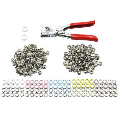 

100 Sets 5 Color DIY Fasteners Press Studs Poppers Buckle Snap ButtonPlier
