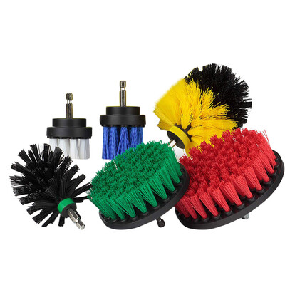 

〖Follure〗6Pcs Grout Power Scrubber Cleaning Brush Cleaner Combo Tool Kit