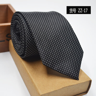 

New spot tie business dress mens tie polyester yarn arrow type 8CM business tie wholesale