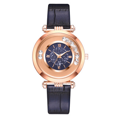 

Belt ladies watch ladies watch 2019 new quicksand ball pu strap quartz watch