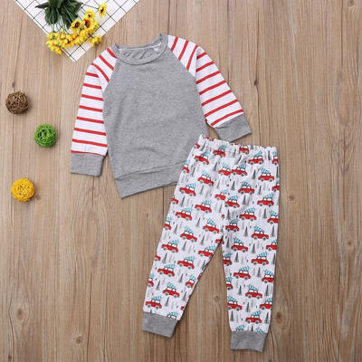 

2pcs Toddler Kids Baby Girls Outfit Clothes T-shirt TopsLong Pants Trousers Set