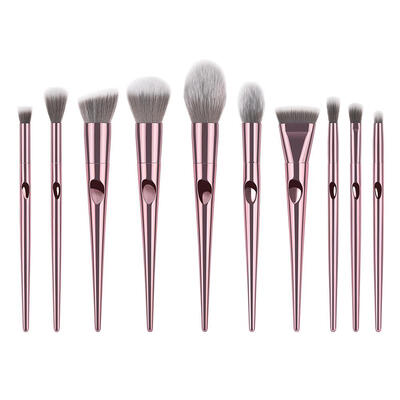

10pcs Eyeshadow Foundation Powder Blusher Makeup Brushes Set Cosmetic Tool