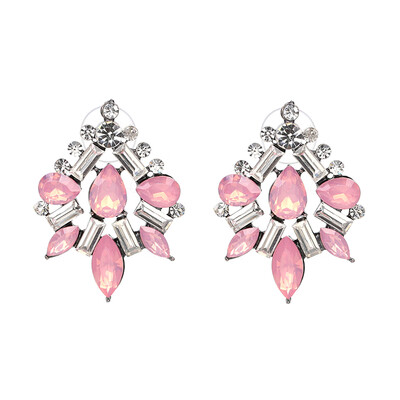 

2019 New Arrival Fashion Statement Gem Crystal Tree Shape Stud Earrings For Women Hot Jewelry 5 Colors Wholesale J50063