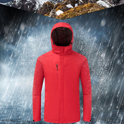 

Toponeto Men Winter Hooded Softshell Windproof Waterproof Soft Coat Shell Jacket