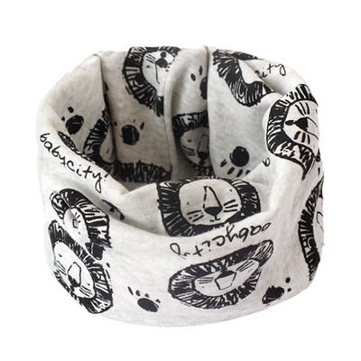 

Novelty Fashion Autumn Winter Boys Girls Print Collar Baby Scarf Cotton Neck Scarves