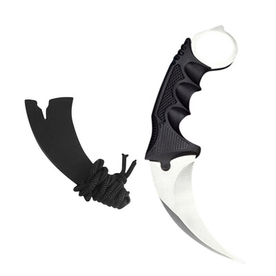 

Siaonvr Outdoor Survival Multi Tools Tactical Fixed Hunting Camping Neck Claw BK