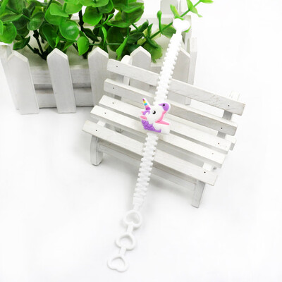 

Cartoon UNICORN Slap Bands Snap Band Bracelet Silicone Wristband Girls Party