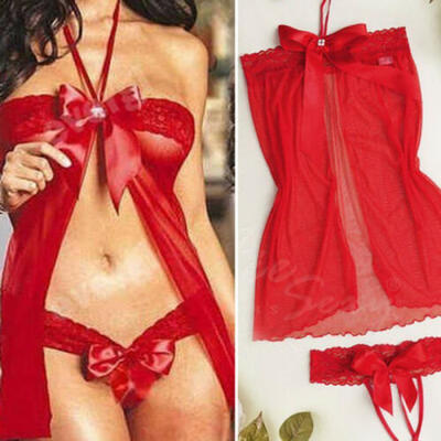 

Women Christmas Xmas Sexy Lingerie Lace Sleepwear Underwear Fancy Dress
