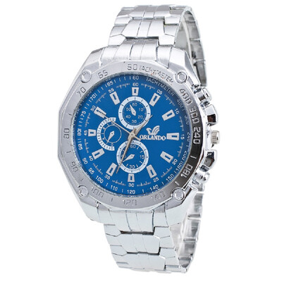 

Three Eyes&Six Needles Fashion Casual Steel Belt Watch