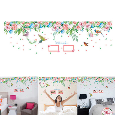 

6090cm Creative Wall Sticker Peony Art Wall Home Wardrobe Decor Waterproof 1x