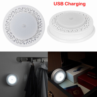 

〖Follure〗Rechargeable Lights 8LED PIR Motion Sensor Detector Lamp Wall Mount USB Charging
