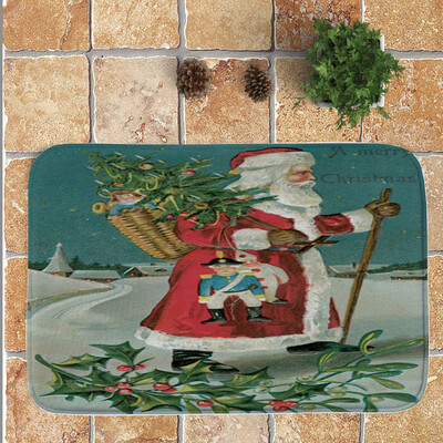 

Toponeto Merry Christmas Welcome Doormats Indoor Home Carpets Decor 40x60CM