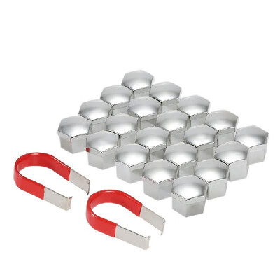 

Universal 17mm Car Wheel Chrome Plastic Nut Cover Bolt Cap
